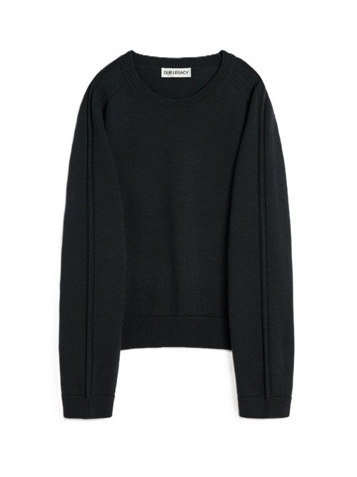 Maglia True Roundneck Off Black Rustic Merino Our Legacy Our Legacy | M4253TOOFFBLACK RUSTIC MERINO